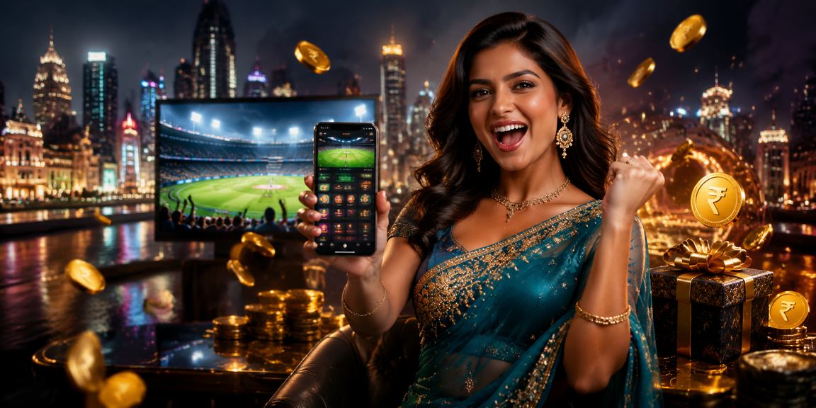 Mumbai mobile casino player wearing saree